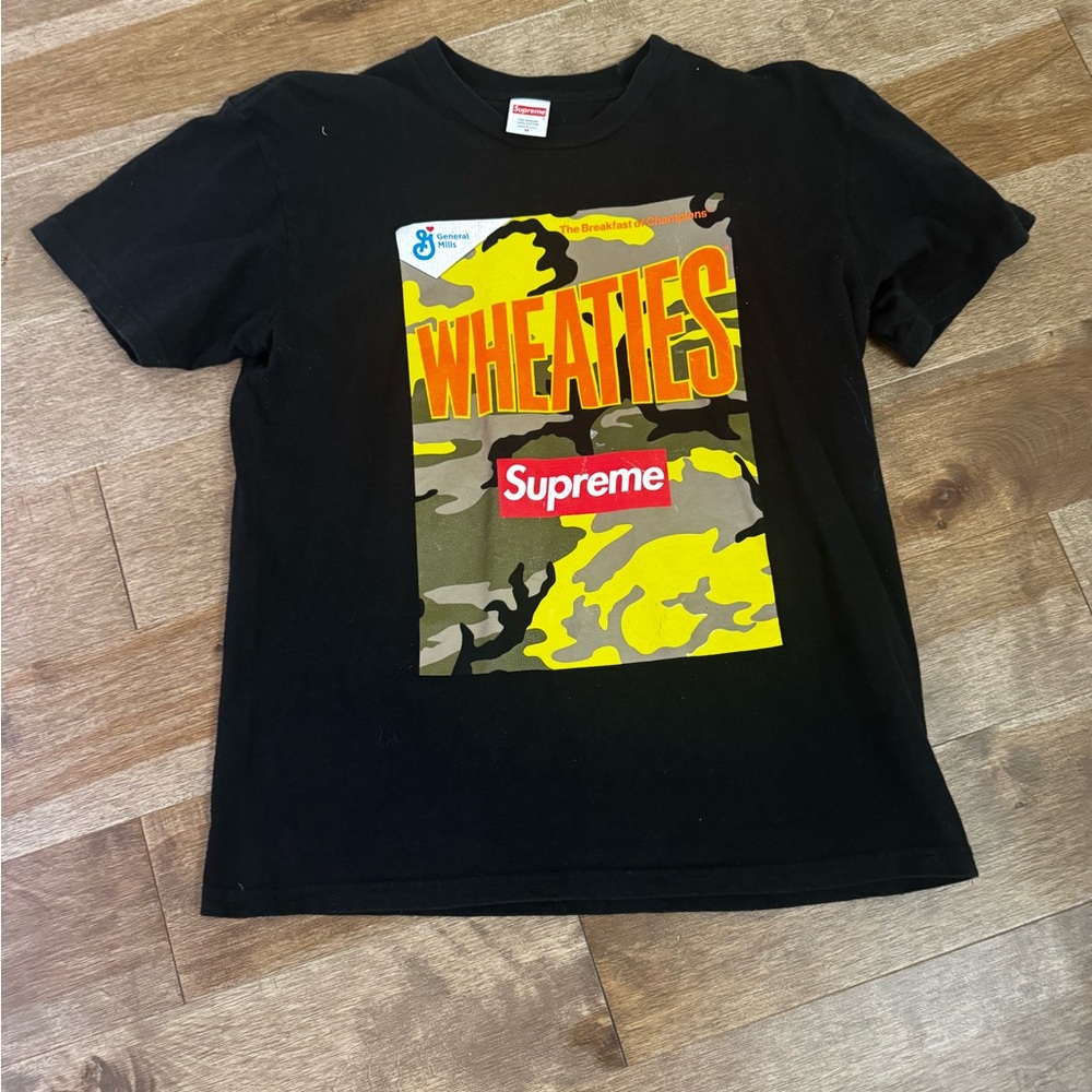 Supreme Black and Yellow Wheaties Men’s Tee